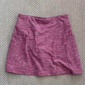 Hanna Andersson Heathered Pink Mini Skort